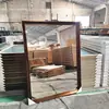 Fabricante de Espelhos para Banheiro Atacado Espelho com Moldura de PVC Estilo Ins Lavatório Espelho de Maquiagem Casa Montado na Parede Vidro de Alta Definição Espelho para Banheiro