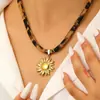 Bufanda de Seda con Estampado de Leopardo Cadena de Suéter con Perlas para Mujer, Lujo de Gama Alta Nicho Versátil Lazo Corazón Collar