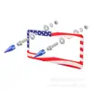 Tornillos para Placa de Matrícula de Doble Ranura Puntiagudos M6 Rosca Universal Aleación de Aluminio Exclusivamente para Exportación Transfronteriza, Compatible con Sujetadores de Estilo Americano