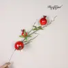 Flor artificial dourada Folha de eucalipto dourada Folha de ginkgo folha de amor cauda de fênix decoração de casamento balde de bênção de Ano Novo arranjo de flores
