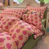 2026 Novo Conjunto de Quatro Peças Estilo Princesa com Bordado de Concha e Fio Bouclé