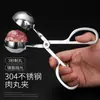 Molde para Albóndigas de Acero Inoxidable Herramienta de Cocina para Hacer Albóndigas, Bolas de Arroz, Bolas de Pescado y Empanadillas, Herramienta Doméstica Portátil