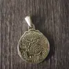 Latão Cobre Branco Estilo Chinês Versátil Pingente de Personalidade de Cobre Acessórios Pingente de Renda Retrô de Cobre Método Antigo Placa de Cobre Sólida Feita à Mão