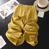 Pantalones Blancos de Lino de Pierna Ancha para Mujer, Nuevo Estilo Verano 2026, Adelgazantes de Gama Alta, Caída Suelta, Frescos, Casuales de Pierna Recta