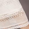 Vestido de verano con encaje dulce y cuello redondo, manga corta y largo medio, estilo Papaya Milk
