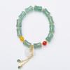 Nueva pulsera de jade dorado Tianshan, jade Dongling, bambú, bolsa de dinero colgante, cuerda de mano, regalo para novias femeninas, venta al por mayor