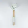 Conjunto de Espátulas de Silicone para Cozinha 7 Peças Cabo de Madeira Sólida Espátula Antiaderente Colher de Sopa Conjunto de Escumadeira Estoque de Fábrica Pronto