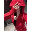 Jaqueta feminina slim fit para primavera e outono de 2026, novo estilo outono, com capuz, acinturada, ombro normal, top de yoga feminino, cardigã, marca Jimo