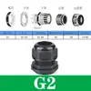 Conector impermeável de nylon poroso para cabo M20/PG16 conector de plástico Cabeça Grande selada para cabo trava fixa porca de fixação