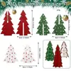 Nuevos Mini Adornos Creativos de Árbol de Navidad, Decoraciones Navideñas, Decoraciones de Fiesta, Manualidades Navideñas para Mesa de Comedor del Hogar