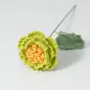 Flores de Peonía Terminadas Tejidas a Mano con Hilo de Lana Flores Tejidas Muebles Creativos para el Hogar Flores Regalos del Festival de Primavera
