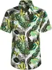 Nueva Camisa Casual Holgada Estilo Hawaiano con Estampado Floral Juvenil