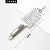 Pente de Cabelo Pigmentado com Cerdas de Porco Curva Grande para Modelar, Dar Volume, Alisar, Costelas de Modelagem, Parte de Trás da Cabeça Especial, Côncavo para Cachear e Massagear