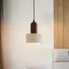 Araña de diseñador retro estilo wabi-sabi japonés de travertino amarillo, luz creativa para entrada, pasillo, vestíbulo, balcón