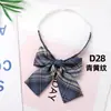 Cuello JK Lazo a Cuadros Uniforme para Foto de Graduación Estilo Universitario Japonés para Mujer Mariposa Decorativa Falda a Cuadros Mismo Cuadro Pequeño