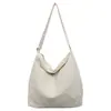 Bolsa de Lona para Mujer 2026 Verano Nuevo Estilo Simple Casual Gran Capacidad Bolso de Hombro Bolsa de Trabajo Clase Bolso Cruzado de Moda