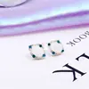 Joyería de plata europea y americana pendientes de mujer estilo coreano nuevos pendientes de ópalo de moda estilo celebridad pendientes de plata de moda