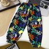Nuevos Pantalones de Algodón, Seda y Lyocell Anti-Mosquitos para Niños, Verano, Delgados, para Niños y Niñas, Ropa Exterior Casual para Bebé, Pantalones de Linterna