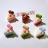 Accesorios de Resina al por Mayor Accesorios DIY Materiales Hechos a Mano Pegamento de Crema Accesorios para el Cabello de Niños Parches Juguetes de Comida Pastel de Corazón