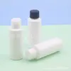 Botella plana de 50 ml con tapa de rosca, botella de embalaje para artículos de tocador, botella de hidrosol, botella de loción, botella PET vacía dispensadora de gel antibacterial