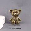 Figura Creativa de Oso de Latón, Decoración Personalizada para Escritorio de Oficina en Casa, Mascota de Té, Adorno de Oso de Cobre, Artesanía Estilo Vintage