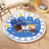 Alfombra Redonda de Imitación Cachemir con Lazo de Dibujos Animados Manta Redonda para Sofá de Casa Estudio Manta para Mesita de Noche de Habitación de Niña
