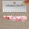 Pendientes de resina luminosos, transfronterizos, dulces, frescos y con aire, divertidos y simulados con queso y amor.