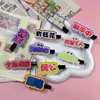 Nuevos pasadores de pelo con texto peculiar, pasadores laterales divertidos y lindos, pasadores personalizados para flequillo, accesorios para el cabello de un yuan de puestos callejeros