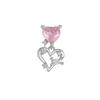 Brincos de Osso da Orelha Rosa Zircônia Transfronteiriços para Mulheres, Studs Espirais Externos da Cóclea, Brincos Pequenos para Cuidado com a Orelha, Studs de Piercing Não Removíveis Atacado