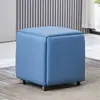 Banqueta de Almacenamiento Moderna Nórdica, Banqueta para Cambiarse los Zapatos, Taburete Pequeño Multifuncional, Taburete Plegable Cubo, Taburete Combinado Cinco en Uno