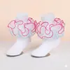 Meias Infantis Meninas Renda Colorida Renda Franzida Meias Finas de Algodão Respiráveis Estilo Verão Meias de Princesa Estudante Meias de Dança