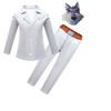 La liga de los malos Ropa de actuación de dos piezas para niños y niñas de los malos Ropa de actuación escénica de cosplay