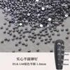 100 Peças Atacado Rebites Metálicos Meia-Lua Acessórios para Nail Art Fundo Plano Hemisfério Sólido Contas de Aço Cor Dourada e Prateada Decorações