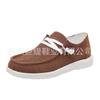 En stock todo el año 2023primavera y otoño nuevos comercio exterior talla grande zapatos de una capa planos casuales con cordones zapatos de gamuza