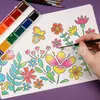 Plantillas Caladas Populares de Flores Silvestres Transfronterizas Plantillas de Dibujo de Pétalos Florales Manualidades DIY para Niños Decoración de Diario Venta al por Mayor