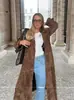 Ropa de Mujer 2025 Otoño Gamuza Clásico Elegante Caqui Solapa Abrigo Gabardina Estiloso para el Trabajo y el Trayecto