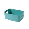 Cesta de almacenamiento caja de almacenamiento de escritorio estante para cosméticos doméstico baño cocina dormitorio miscelánea caja de plástico para snacks