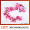 Simulación Ratán de Flor de Cerezo Colgante de Pared Ratán de Flor Artificial Conducto de Aire Acondicionado Interior Techo Decoración de Boda Planta de Vid de Plástico