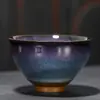 Xícara de Chá Jianzhan Queimada em Forno Tamanho Grande Cerâmica Xícara para Degustação de Chá Xícara de Anfitrião Kung Fu Chapéu de Cogumelo Conjunto de Uma Peça Xícara de Chá Tenmoku Múltiplos Estilos
