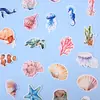 Série Ecos da Outra Margem Caixa com Diário Adesivos Criaturas Subaquáticas Material de Decoração para Diário DIY Adesivos Autocolantes