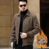Jaqueta de trabalho oversized M-8XL para homens, nova coleção outono/inverno 2026, jaqueta casual da moda com gola alta, versátil