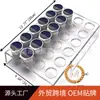 Suporte de Exibição de Cápsulas de Café Acrílico Amazon em Forma de U 18 Furos 24 Furos 35 Furos Transparente Suporte de Exibição de Grãos de Café