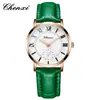 Relojes de Pareja, Elegantes Relojes de Cuarzo para Mujer, Esfera Redonda Correas de Cuero, Relojes para Hombre, Venta al por Mayor Transfronteriza
