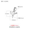 Colgante de Accesorio de Perla Broche Hebilla de Pin Simple Japonesa y Coreana Broche de Colgante de Ámbar Adhesivo Broche de Colgante de Collar