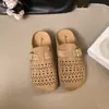 Sapatos Femininos Casuais Planos Slip-On Bico Redondo Estilo Floresta de Verão 2026 Couro Genuíno Retrô 2106-3