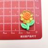 Hielo de imitación a través de flor de tulipán girasol accesorios de resina DIY pegamento de crema funda de teléfono móvil tocado pinza para el pelo parche