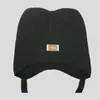 Chapéu de Lã para Outono e Inverno, Chapéu de Tricô Super Fofo Estilo Gato com Tiras, Versátil, Quente, Chapéu Protetor de Orelhas, Atacado Personalizado