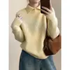 Design de Malha Casual Slimming Macio com Gola Reversível Básico para Mulheres - Primavera, Outono e Inverno 2026