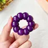 Pulseira de Raiz de Bodhi Sabor Alho para Estudantes, Contas Macias de Raiz de Bodhi para Alívio do Estresse, Pequenas Contas Budistas Torcidas à Mão, Atacado