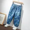 Jeans de Mezclilla para Niños Tipo Algodón Verano Nuevo Estilo Pantalones Casuales para Niñas Modernos Elegantes Versátiles Pantalones de Mezclilla para Exteriores Pantalones para Niños